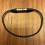 Neutrik NC3FXX XLR Female to Female Single Cable  1m Round Black/Silver