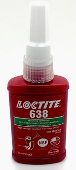 LOCTITE 638 HIGH STRENGTH - RETAINING COMPOUND - METAL ADHESIVE GLUE 50 ML