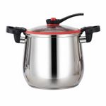 Micro Pressure Cooker Energy Saving Double Layer Steamer Pot Stovetop Compatible