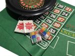 Roulette & Blackjack Game Set Large Wheel with Mats, Balls, Chips & Cards