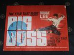 BIG BOSS (1973) (BRUCE LEE) UK QUAD POSTER DIFFERENT ARTWORK  GRADED GOOD.