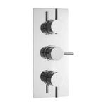 Nuie Quest Concealed Thermostatic Triple Shower Valve Lever Handle 2 Way Chrome