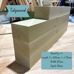 Planed Tulipwood Offcuts - Craft Wood, Joinery & Woodworking Pieces. F6