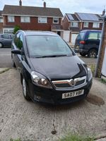 Vauxhall Zafira Design  1.8, 2007. Black. Spares Or Repair.