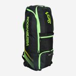 2026 Kookaburra Cricket WD2000 Wheelie Duffle Bag Black/Green Size 90x 30x 30cm
