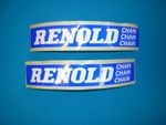 Renold Stickers x 2. 202mm x 31mm New