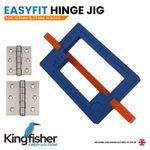 EasyFit Door Hinge Router Jig Template 75mm 100mm Hinges Door & Frame