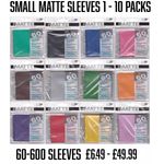 ULTRA PRO MATTE SMALL TRADING CARD SLEEVES 1 - 10 PACKS Yu-Gi-Oh Size