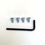 4 Screws + Allen key forB&Q Mac Allister Garden SHREDDEr blade FPIS2500 MIS2500 