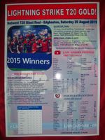 Lancashire Lightning T20 Blast winners 2015 - souvenir print