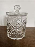 Webb Corbett Crystal Biscuit Barrel Glass Jar Made In England