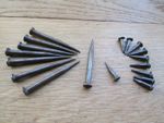 Pack of 10 HAND FORGED NAILS Rose Head wrought Iron blacksmith Décor Nail
