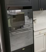 Brand New Ex Display Smeg Linea Silver Glass Single Oven - Model SF6100TVS1
