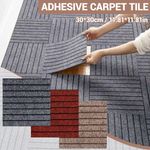 Carpet Tiles Squares 12" x 12" Self Adhesive Soft Padded Carpet Floor Tile 2025