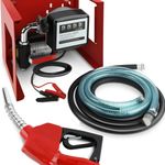 12V Oil Pump Metered Diesel Fuel Transfer Kit 45L/min 260W with Auto Nozzle UK