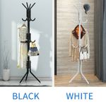 Coat Stand 12 Hooks Coat Hat Jacket Umbrella Floor Standing Rack Clothes Hanger
