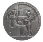 France COMPAGNIE AGENTS DE CHANGE de LILLE by Roty silver 36mm 24.3 grams