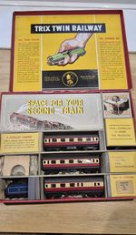 Twix Twin Railway Set with Coaches and Track Boxed Good condition