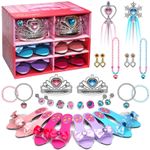 Princess Dress Up Shoes - Toddler Play Heels Shoes, Pink 