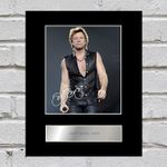 Jon Bon Jovi Signed Mounted Photo Display #3 Gift Picture Print