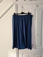 Shein Women’s Navy Maxi Skirt 5XL/UK22 Casual Plain with Elastic Waistband