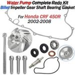 For Honda CRF 450 R 2002-2008 Complete Water Pump Impeller Shaft Seal Gasket Kit