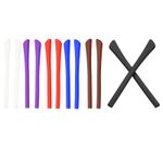 6 Pairs Silicone Glasses End Tips Eyeglass Anti Slip Ear Sock Pieces Tube Sleeve