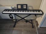 Donner DEP-1 Digital Piano Keyboard Full Size 88 Key With Pedal Stand | Black