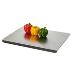 Stainless Steel Cutting Board Large Baking Board for Meat Cheese Vegetable Fruit