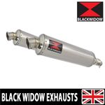 Honda CBR 1100 XX Blackbird 4-2 Exhaust Silencers 400mm Round Stainless 400SR