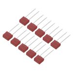 15Pcs DIP Mounted Miniature Square Slow Blow Micro Fuse 1.6A 250V Red