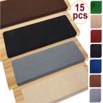 Rectangular 15 Pcs Carpet Stair Treads Floor Mat Protection Cover Step Staircase