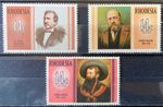 RHODESIA 1973/74/75 famous Rhodesians Livingstone Pauling Baines MNH
