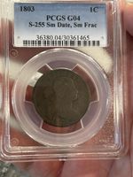 1803 Large Cent PCGS G04 Small Date, Small Fraction  S-255! Rare Better Copper**