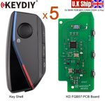 5x KEYDIY KD FGB57 PCB Key Board With for BMW Key Shell FEM,BDC,CAS4,CAS4+,G Key