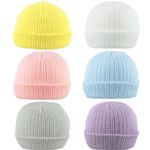 Baby Beanie Hat Knitted Cap Boy Girl NB, 0-3, 3-6, 6-12 Months