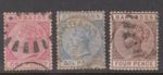(F203-12) 1882-5 Barbados mix of 3stamps QVIC 1d to 4d (L) 