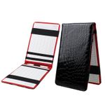 Golf Scorecard Holder, Waterproof Leather Card Holder One Size, Black 