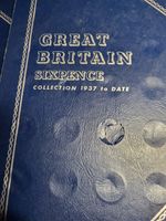 Great Britain Sixpence Collection 1937-1967 complete set with spares 