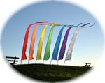 Spirit of Air 3.75m Festival Banner Flag Kit With Pole and Ground Stake