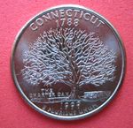 CONNECTICUT     1999-D       B/UNC  STATE QUARTER  COIN