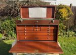 Huge Neslein Engineers Toolmakers 11 Drawer Toolchest Cabinet Toolbox - English!