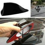 Universal Car Black Shark Fin-Roof Antenna Radio FM AM Aerial Signal Booster UK