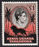 British East Africa 1938-54 10/- Perf 14 SG150a Mint u/m Cat £40