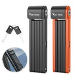 WEST BIKING Portable Anti-theft Steel Alloy Foadable Bike Security Lock 2 Keys