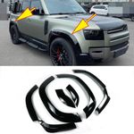 FOR 2020+ LAND ROVER DEFENDER 110 L663 GLOSS BLK WHEEL ARCHES FENDER FLARE TRIMS