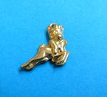 Vintage 60's BABYCHAM charm, VGC. Unused. Gold Coloured Metal. 