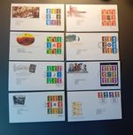 Great Britain FDC's x8, 1990 - 1999, Definitives, inc High Denominations 