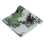 Camo Roll 8"x5ft Self Adhesive Digital Camo Vinyl Wraps, Numeral Green