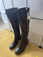 Women’s Over Knee Poti Pati Boots Size 8 U k Size Brown With Gold Tip Detail